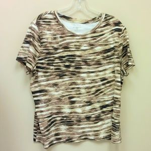 Studio Works Tee Brown & White